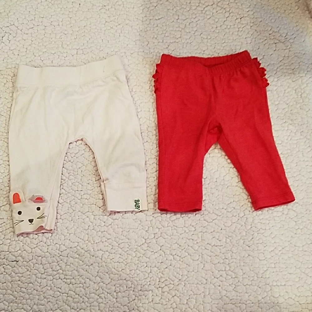 Bundle of 2 baby girl pants